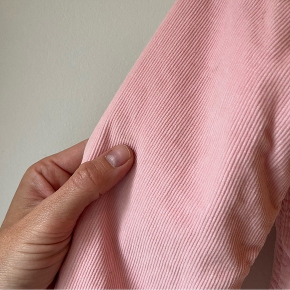 GAP Kids Pink Corduroy Sherpa Lined Jacket Size S (6–7) – Faux Shearling Collar - Picture 15 of 16